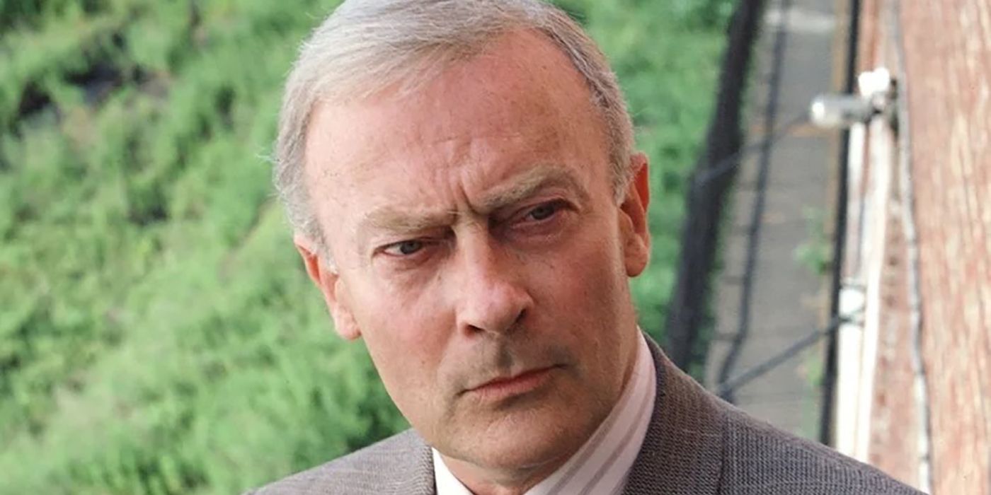 A close-up of a man looking intently in The Equalizer