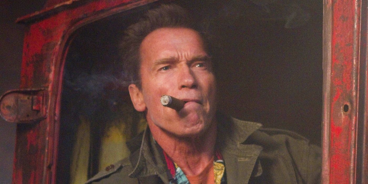 Arnold Schwarzenegger as Trench in The Expendables 2