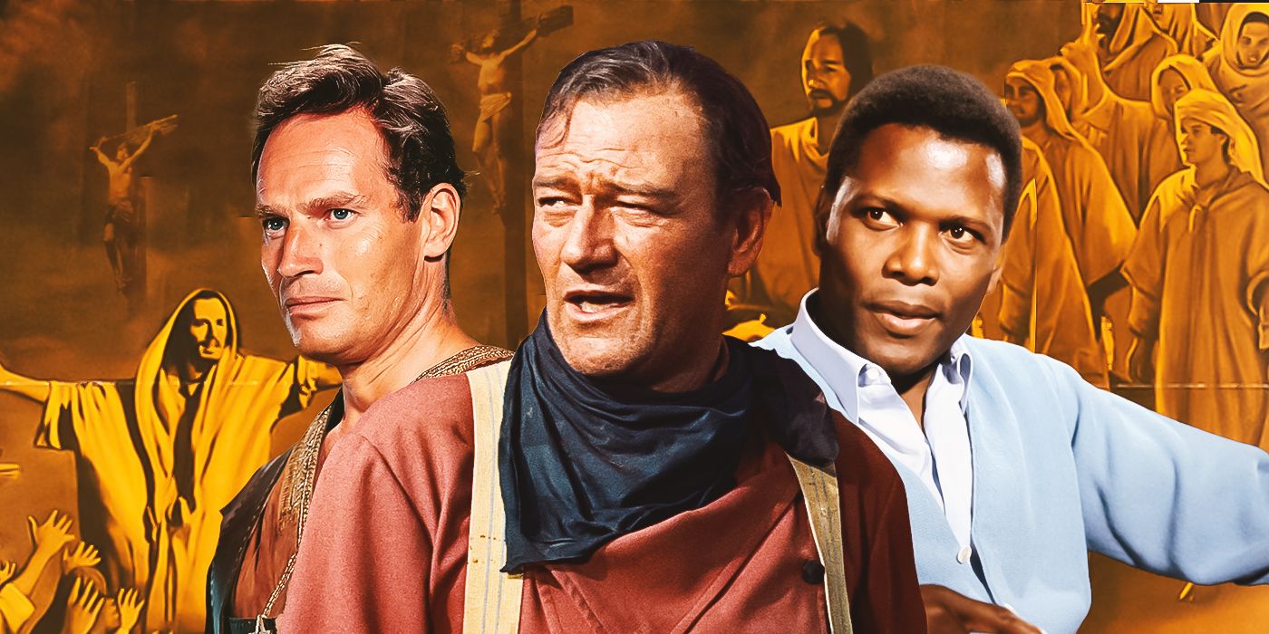 The-Greatest-Story-Ever-Told---Sydney-Poitier--John-Wayne---Charlton-Heston