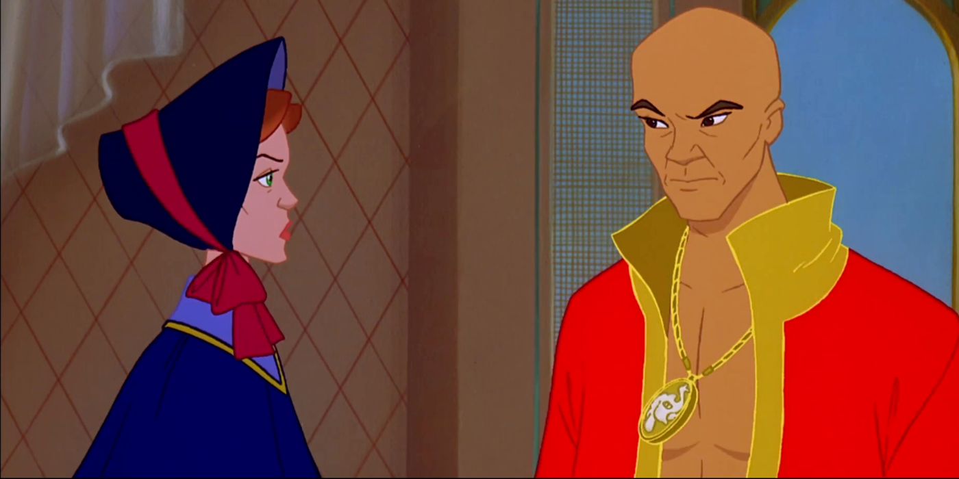 Anna Leonowens stares down King Mongkut of Siam