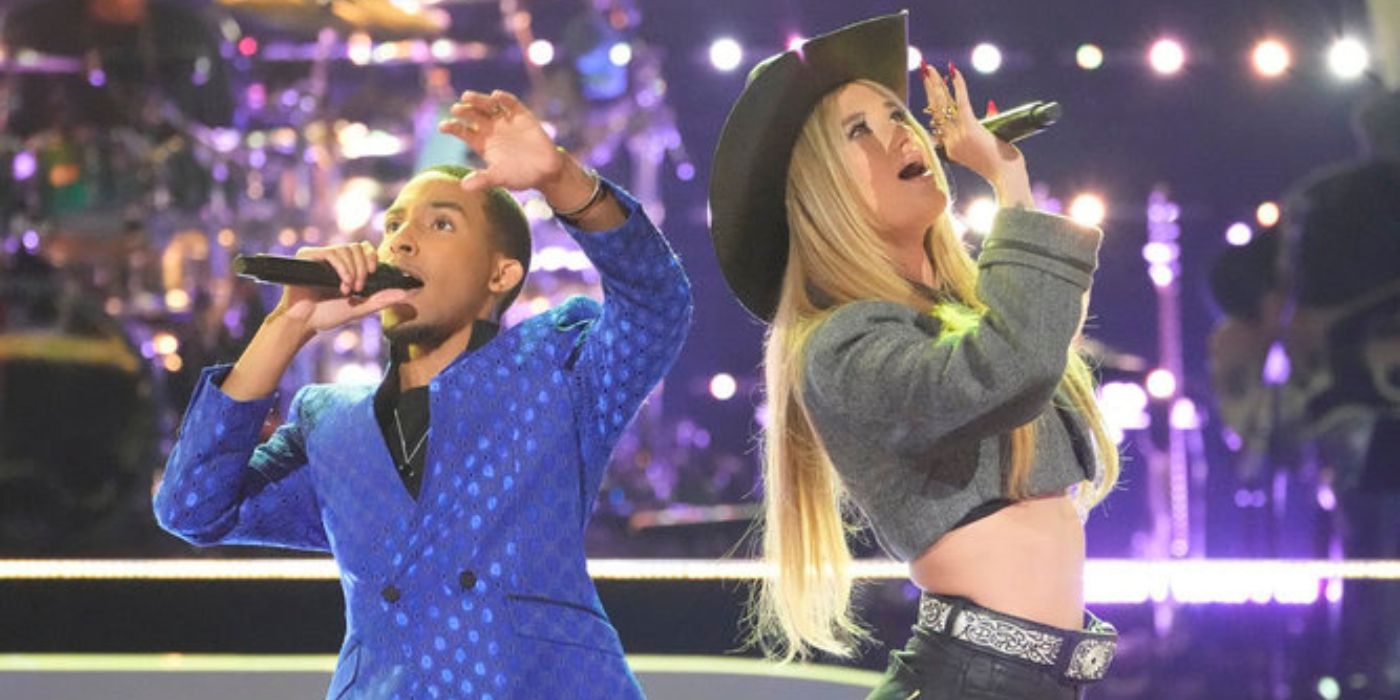 Drieon and Georgia Starnes battle on 'The Voice' Season 26.