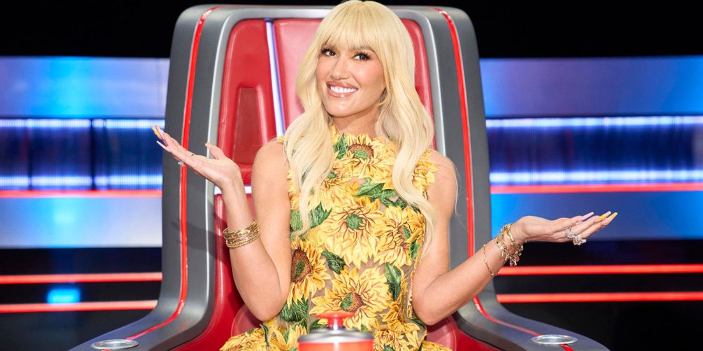 Gwen Stefani smiles on 'The Voice' Season 26.