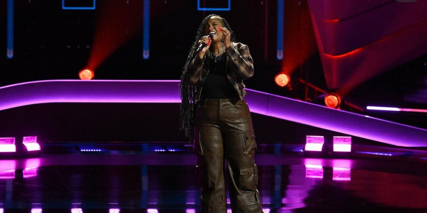 Tiffany Taylor performs on 'The Voice' Season 26.