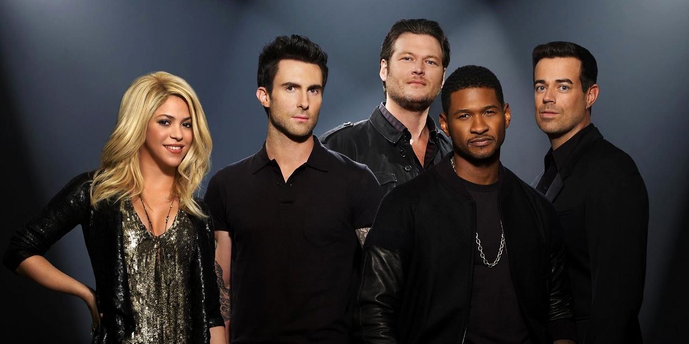 Promo of The Voice Season 6 coaches - Shakira, Adam Levine, Blake Shelton & Usher - with Carson Daily