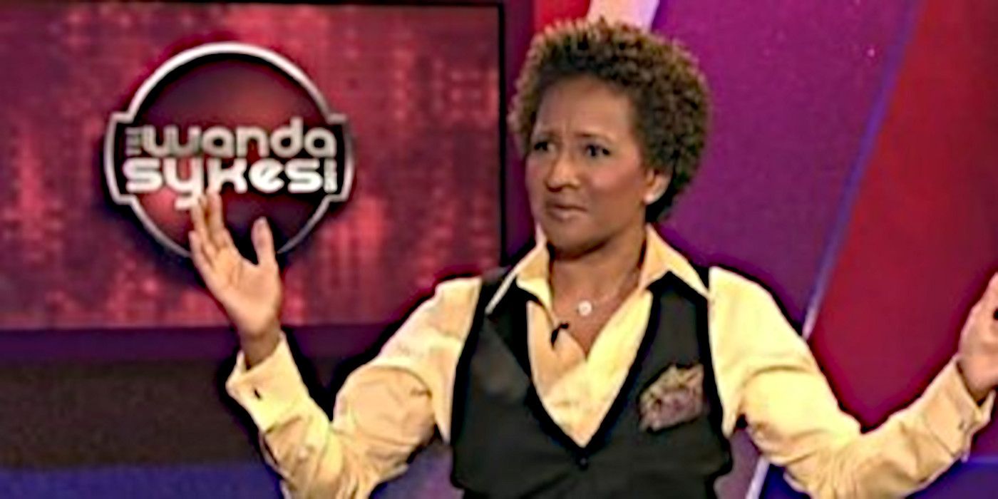 Host Wanda Sykes looks puzzled off camera on 'The Wanda Sykes Show.'