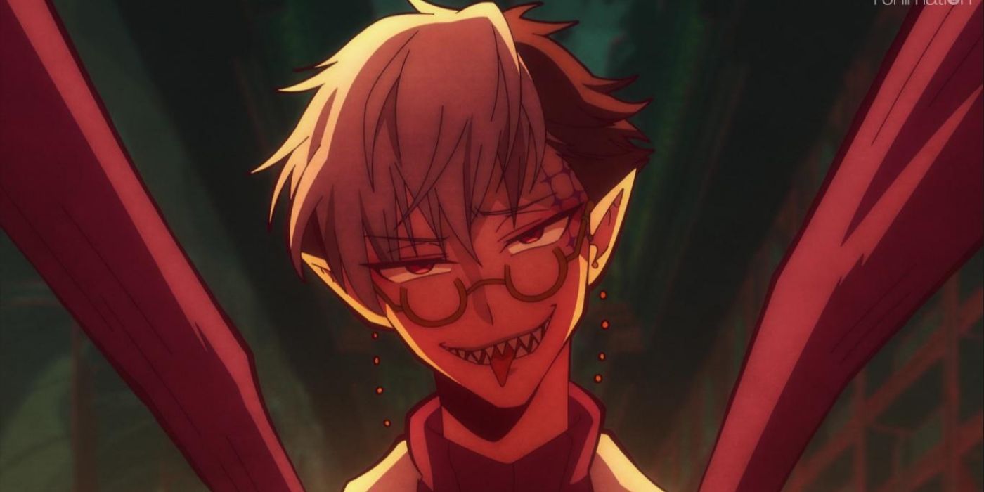 Tsuchigomori with an evil smile in Toilet-Bound Hanako-Kun