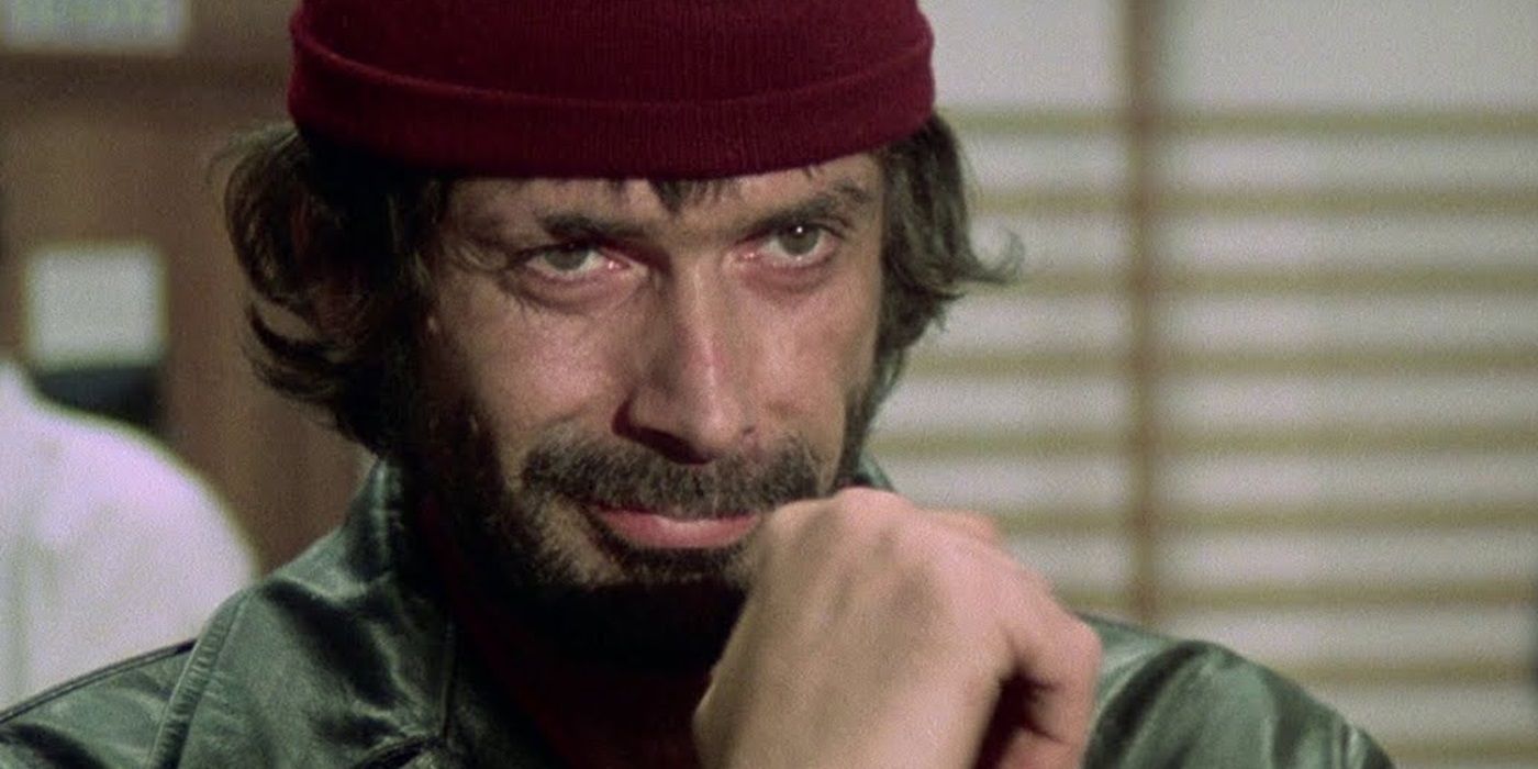 Tomas Milian as Rambo looking straight ahead in 'Syndicate Sadists'