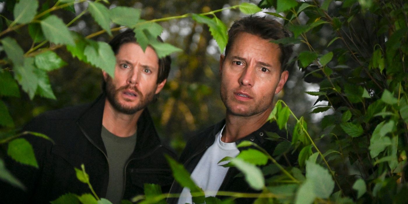 Jensen Ackles and Justin Hartley in Tracker Season 2 Episode 2