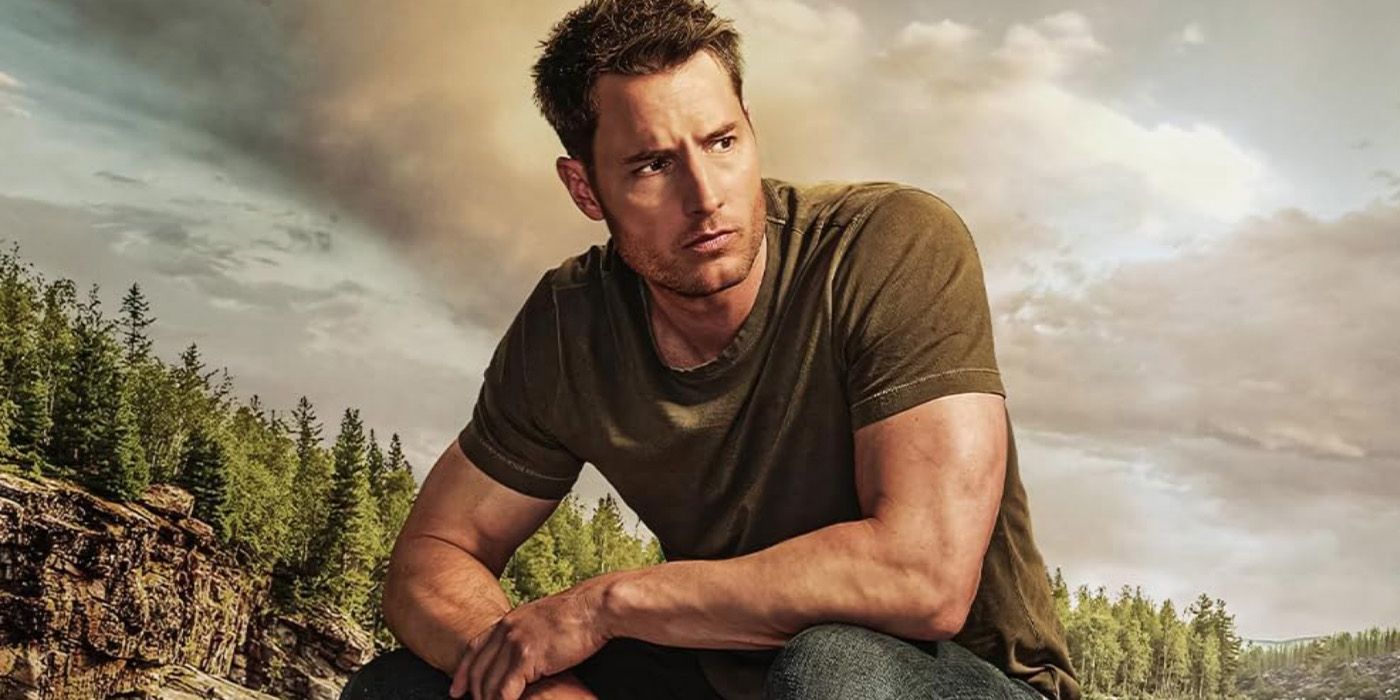 Justin Hartley as Colter Shaw on the poster for 'Tracker' Season 2.