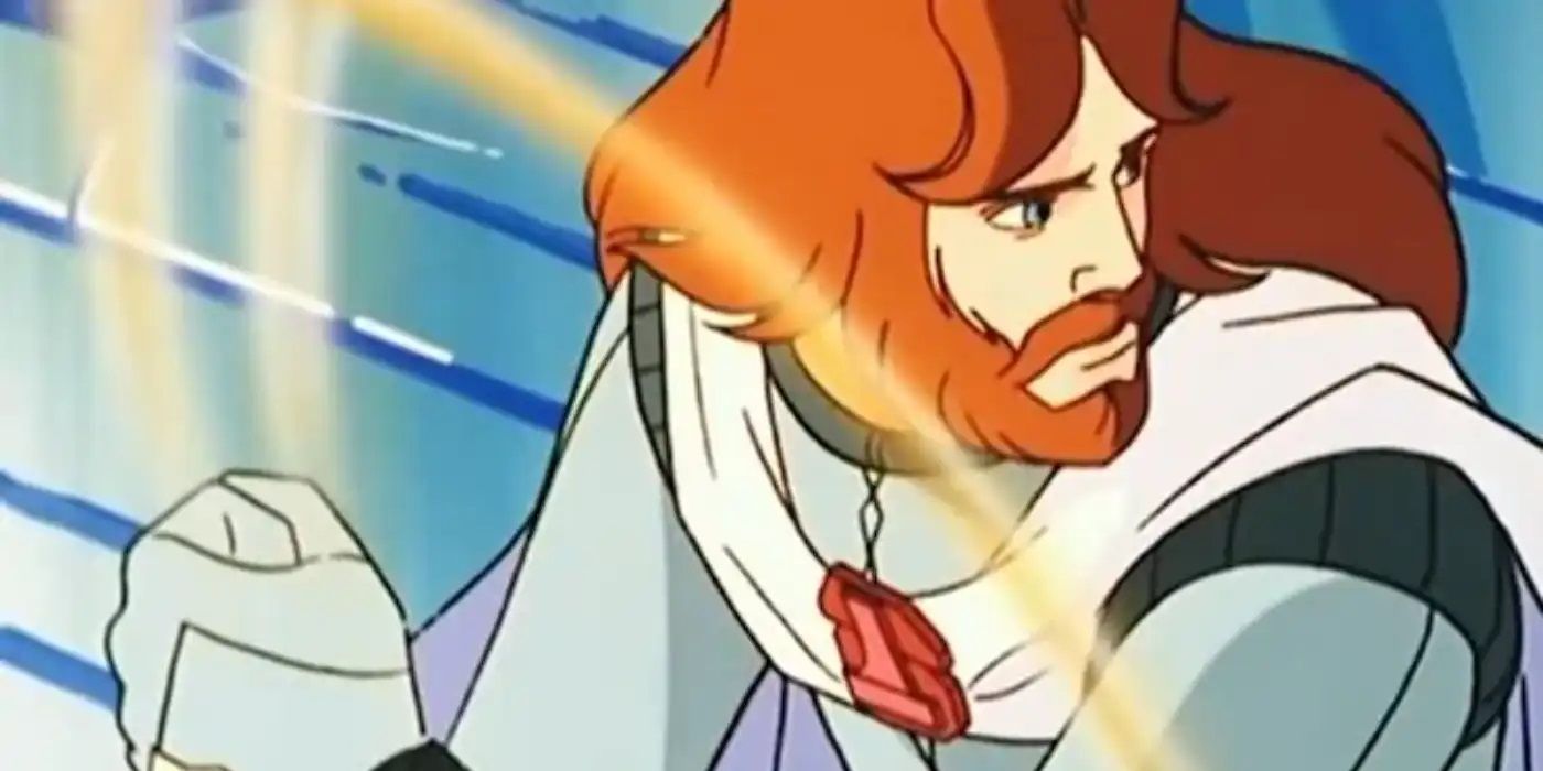 Ulysses with an energy weapon in hand in Ulysses 31.
