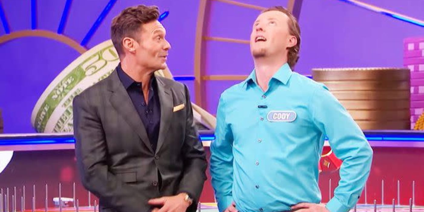 Ryan Seacrest with contestant Cody Hunger on 'Wheel of Fortune.'