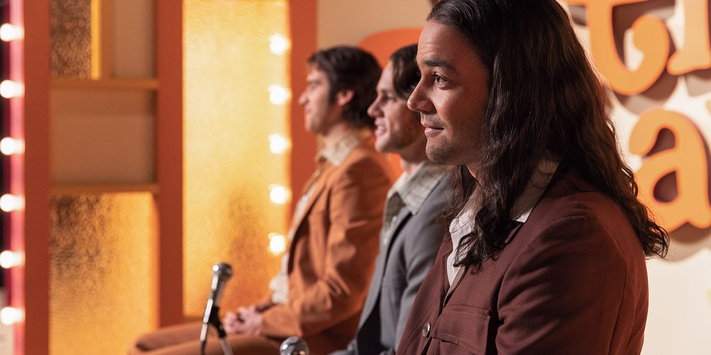 Still of Daniel Zovatto on the set of The Dating Game in Woman of the Hour