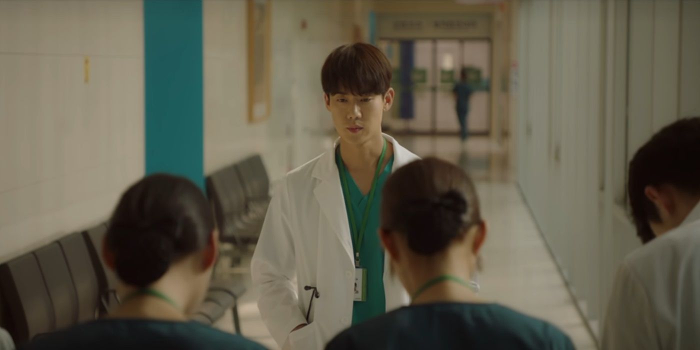 Yoo Yeon-seok looking sullen in Hospital Playlist