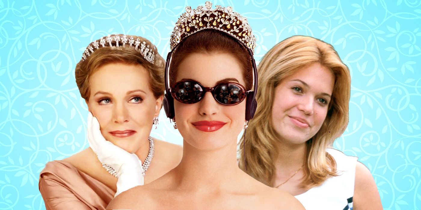 Julie Andrews, Anne Hathaway, and Mandy Moore as Queen Clarisse, Princess Mia, and Lana Thompson of Princess Diaries