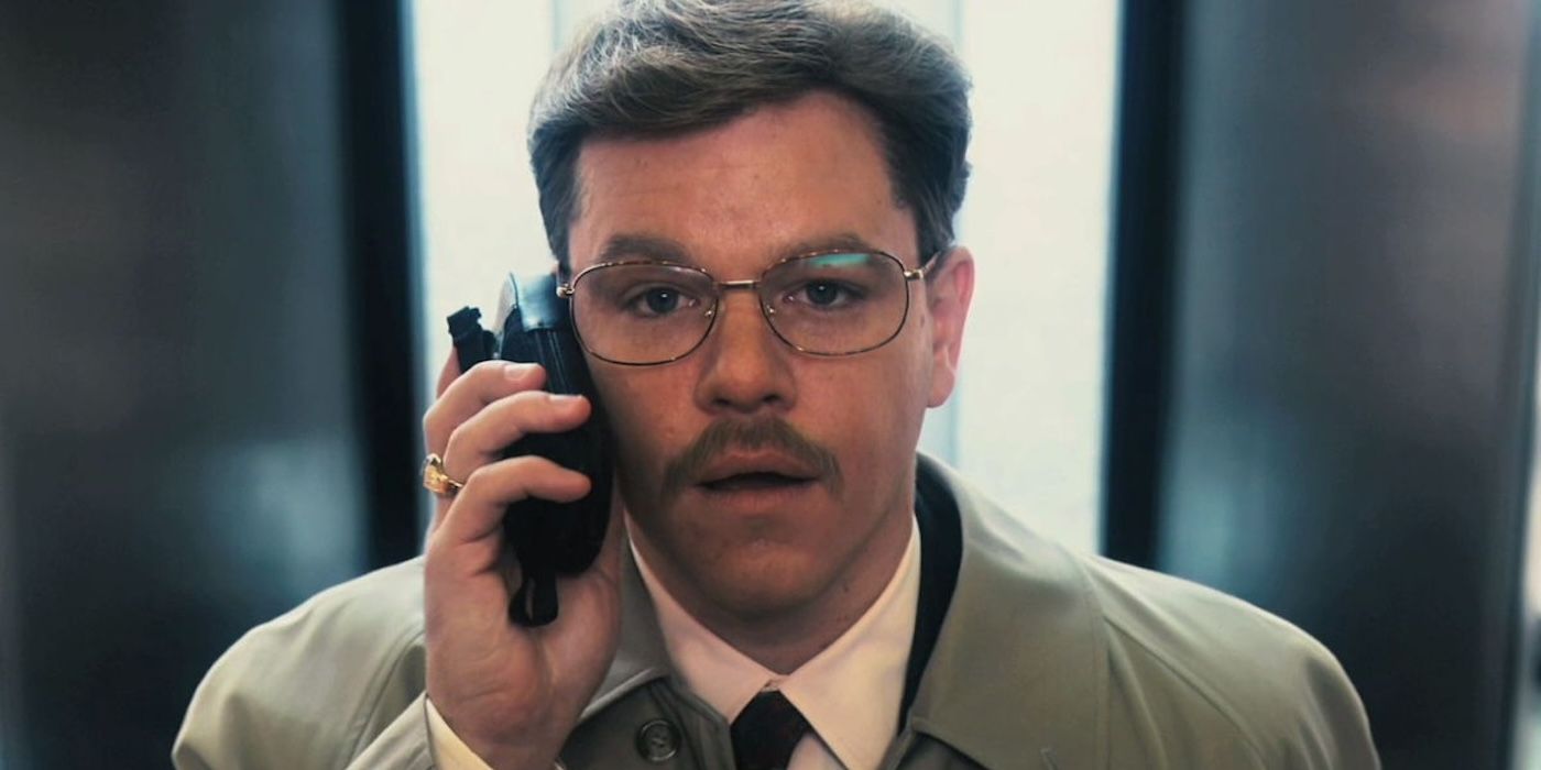 Matt Damon on the phone in The Informant!