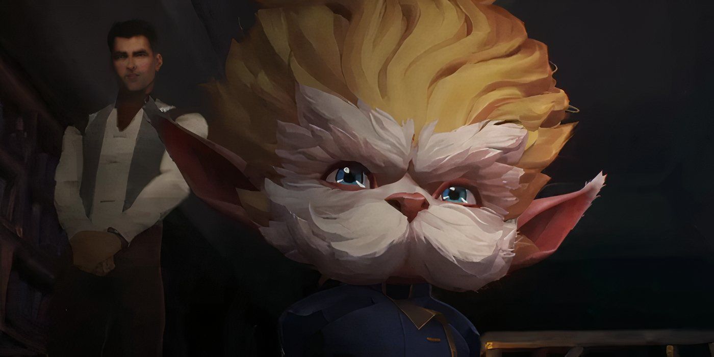 Heimerdinger standing in front of Jayce in 'Arcane'