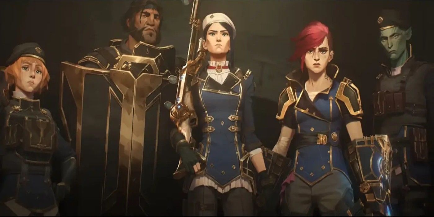  The New Enforcers Maddie (Katy Townsend), Loris (Earl Baylon), Caitlyn (Katie Leung), Vi (Hailee Steinfeld) and Steb (Steve Blum)