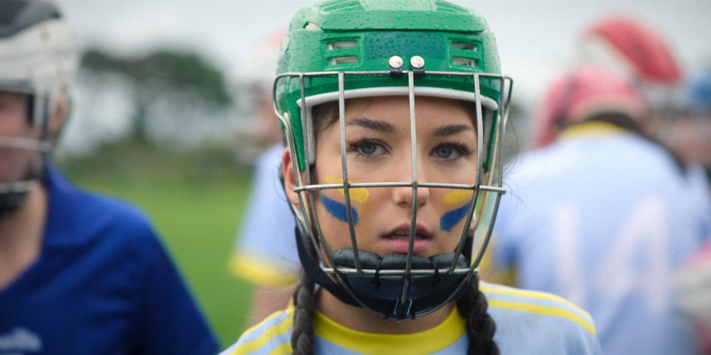 Size Quinn wearing a helmet