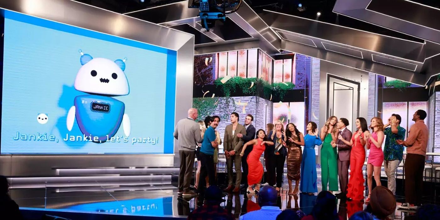 Julie Chen-Moonves, the cast of 'Big Brother' season 26, and Jankie