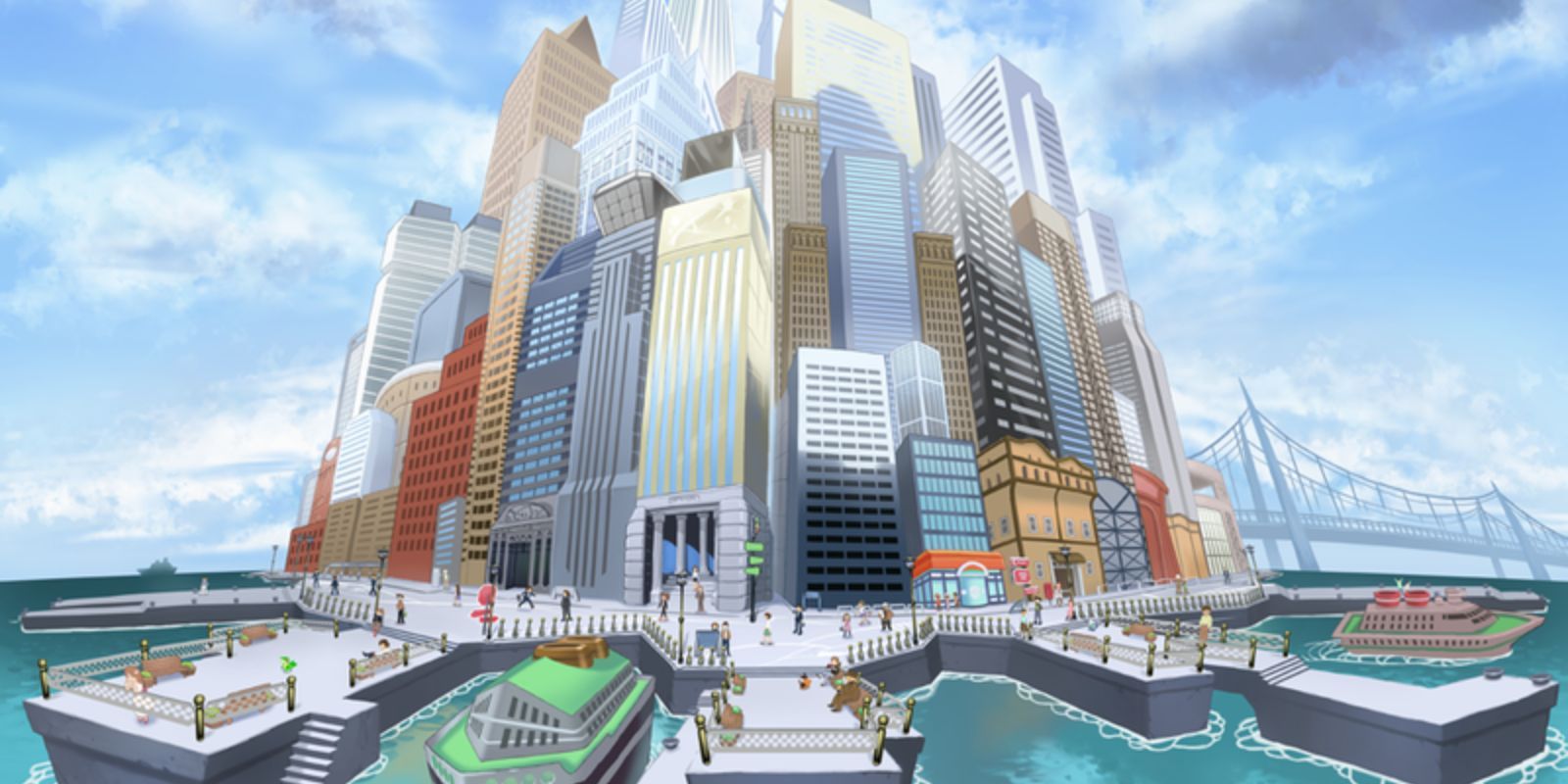 Castelia City as seen in Pokémon