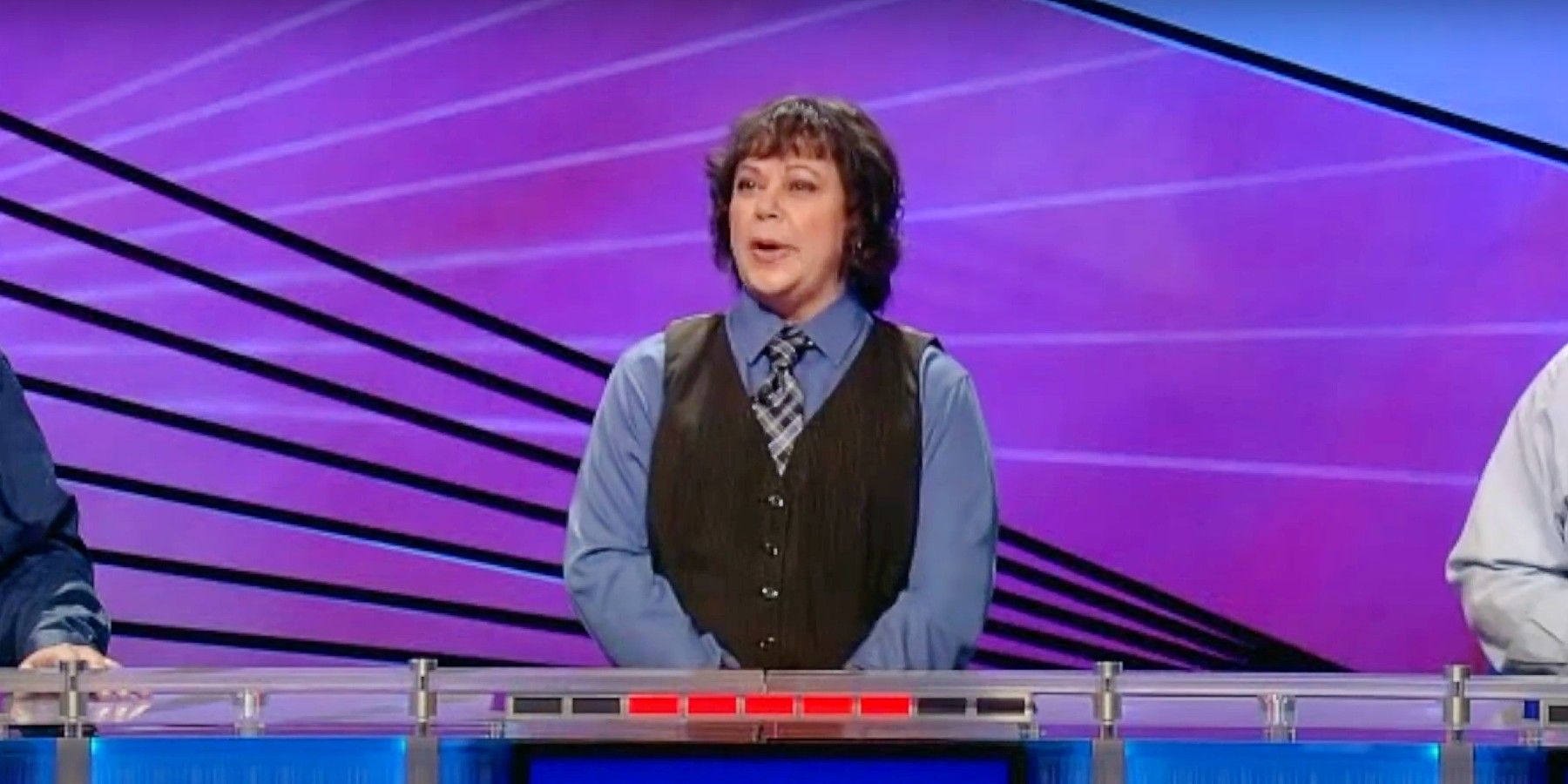 La concursante Christine en Jeopardy!