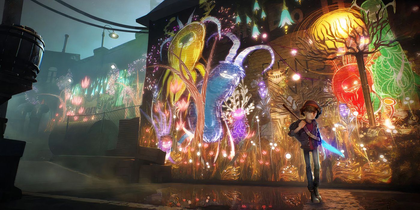 Ash and his paintings in Denska in &lsquo;Concrete Genie&rsquo;