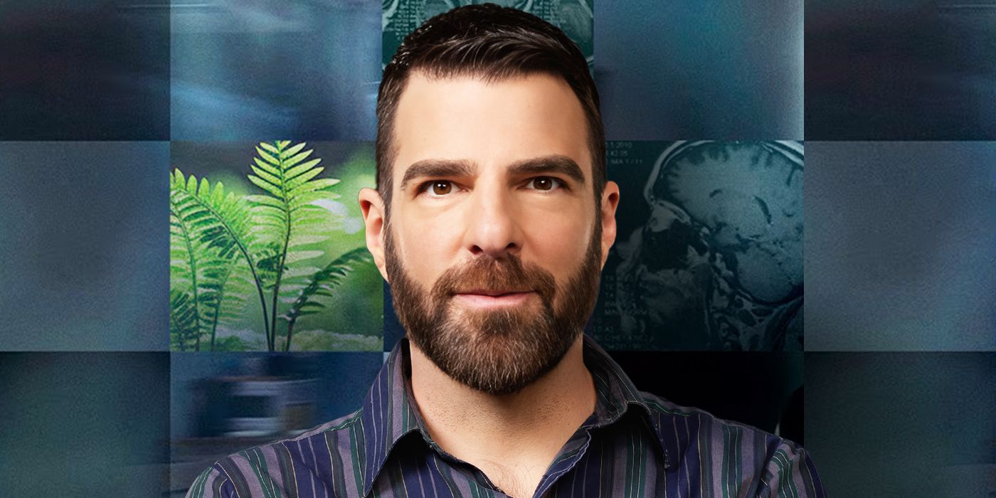 Image from Jefferson Chacon of Zachary Quinto looking at the camera with a slight smile for Brilliant Minds