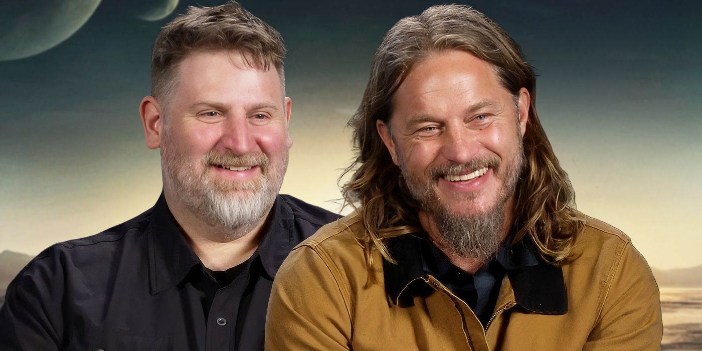 Custom image of Jordan Goldberg and Travis Fimmel for Dune: Prophecy interview