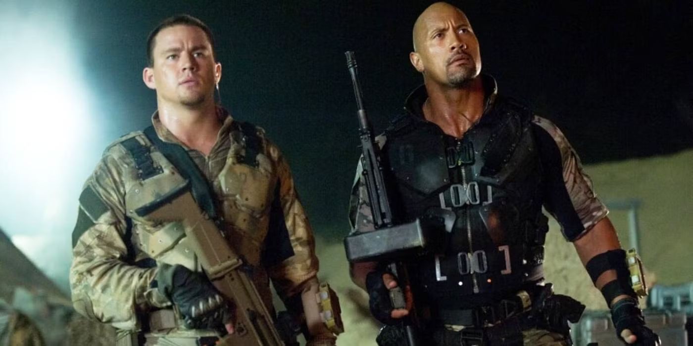 Dwayne Johnson and Channing Tatum in 'G.I. Joe: Retaliation'