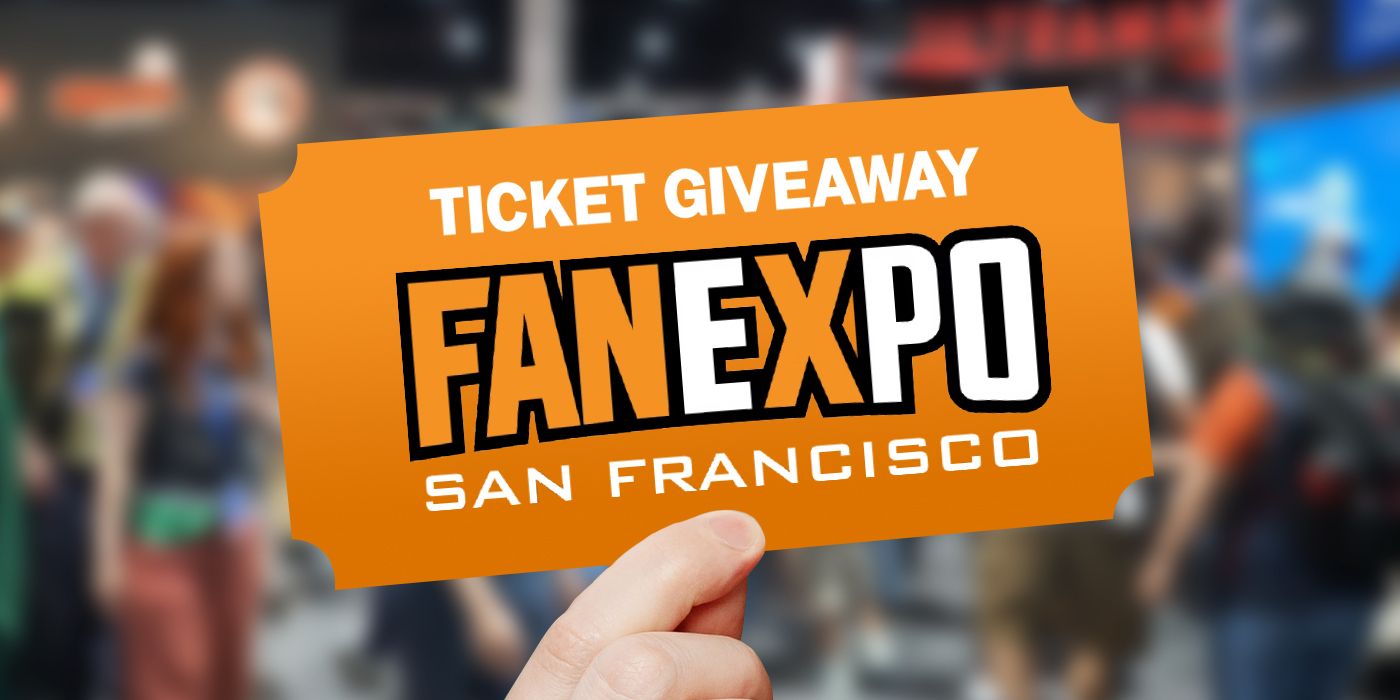 FanExpo San Francisco Ticket Giveaway - a hand holds a ticket for FanExpo San Francisco