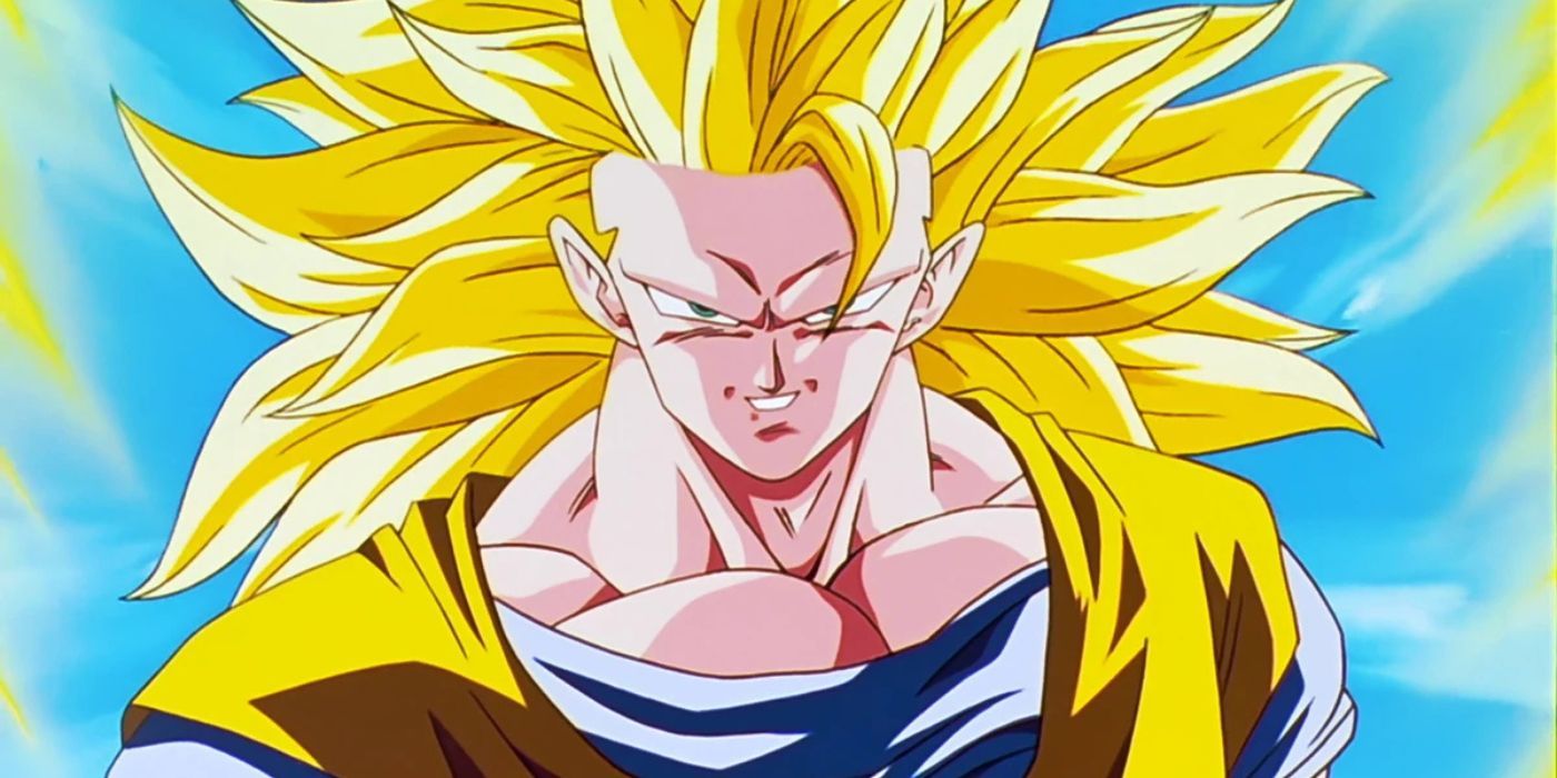 Goku in his Super Saiyan 3 form in Dragon Ball Z.