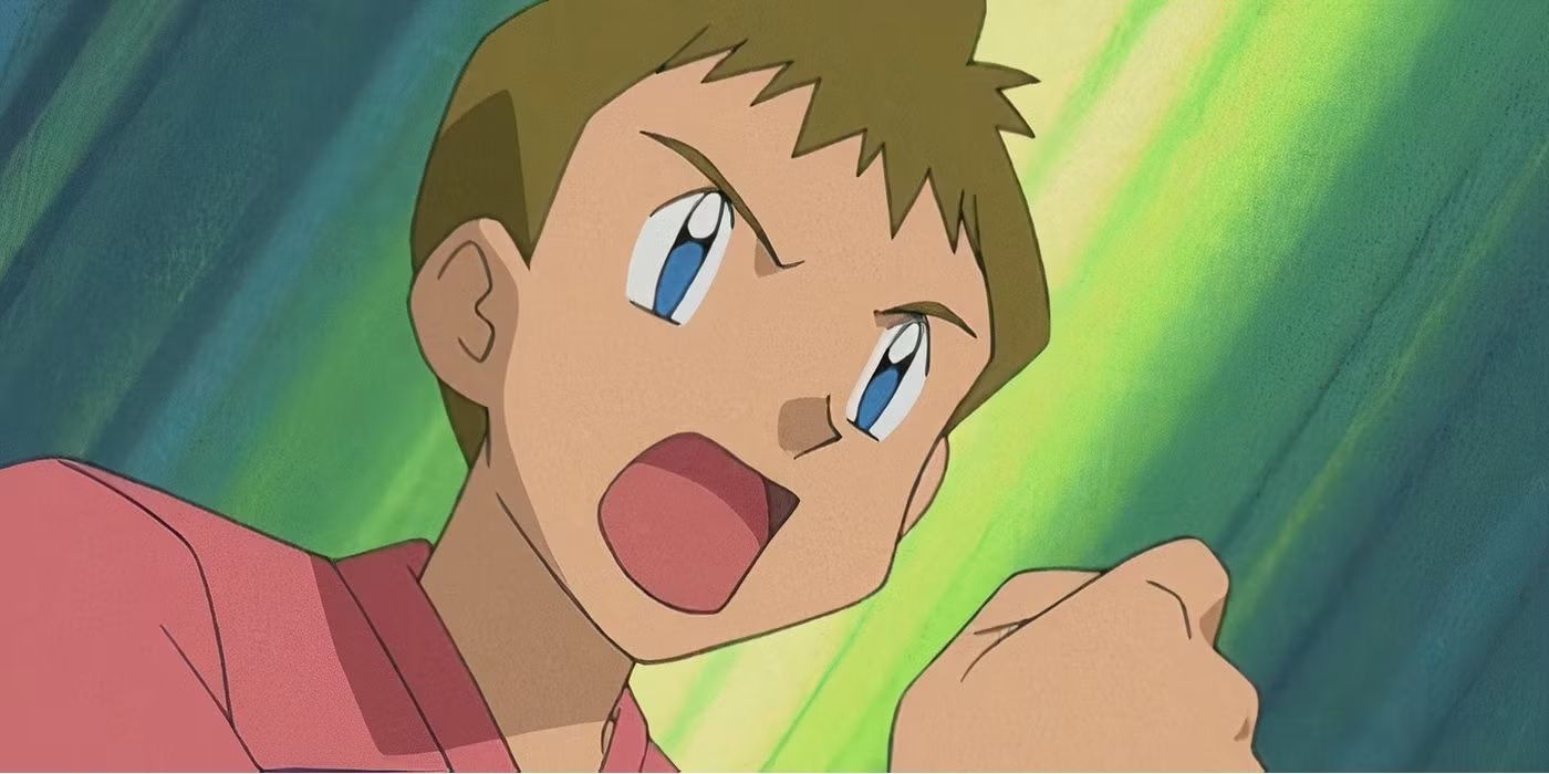 Harrison shouting in Pokemon Jhoto League Champions