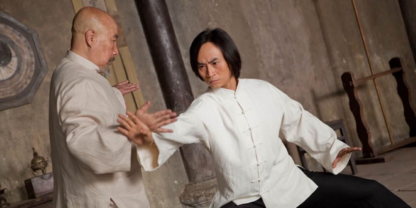 Hu Chen as Chen Li Hu and Hai Yu as Master Yang in Man of Tai Chi