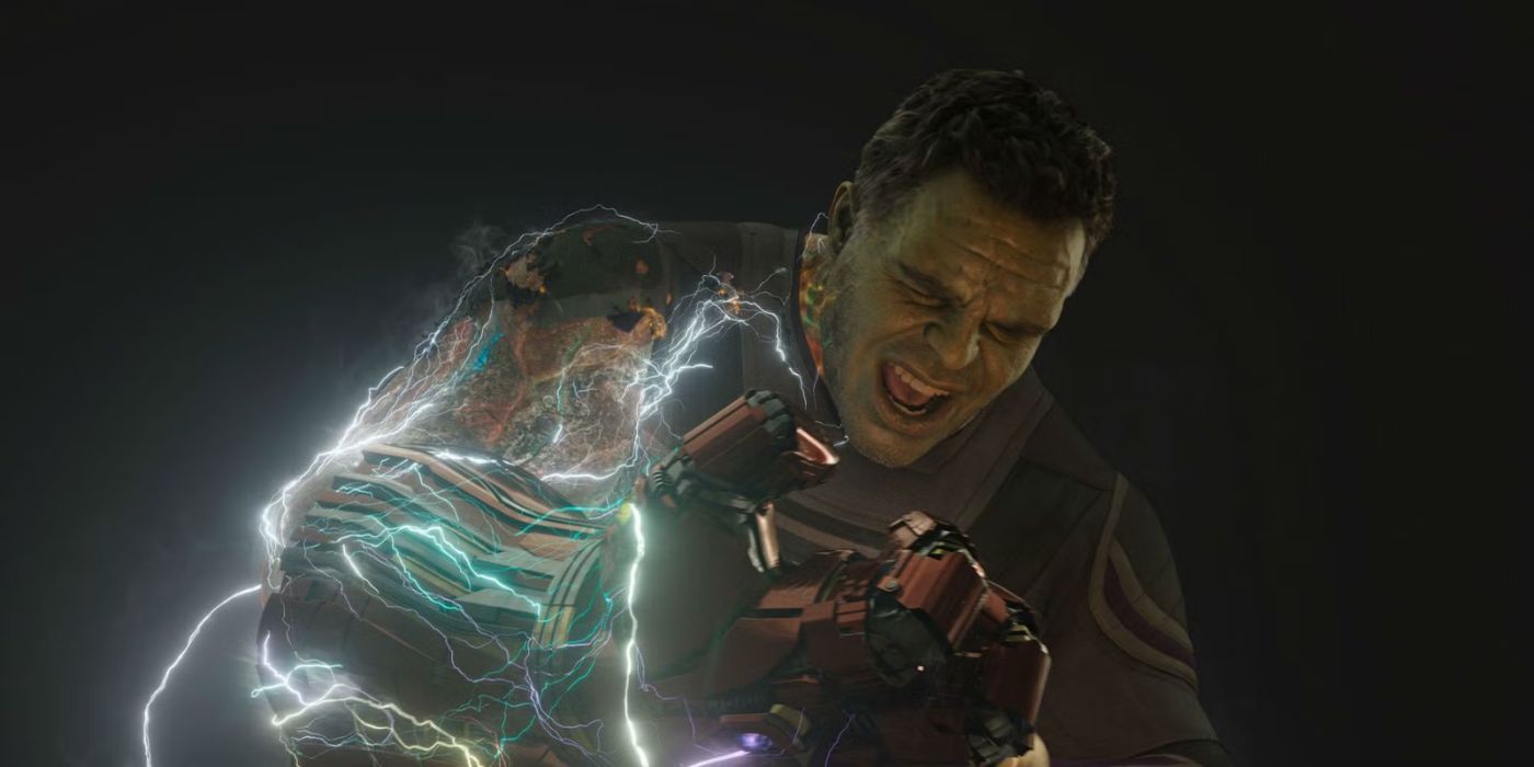 Hulk tiene una carga del Nano Gauntlet en Avengers: Endgame