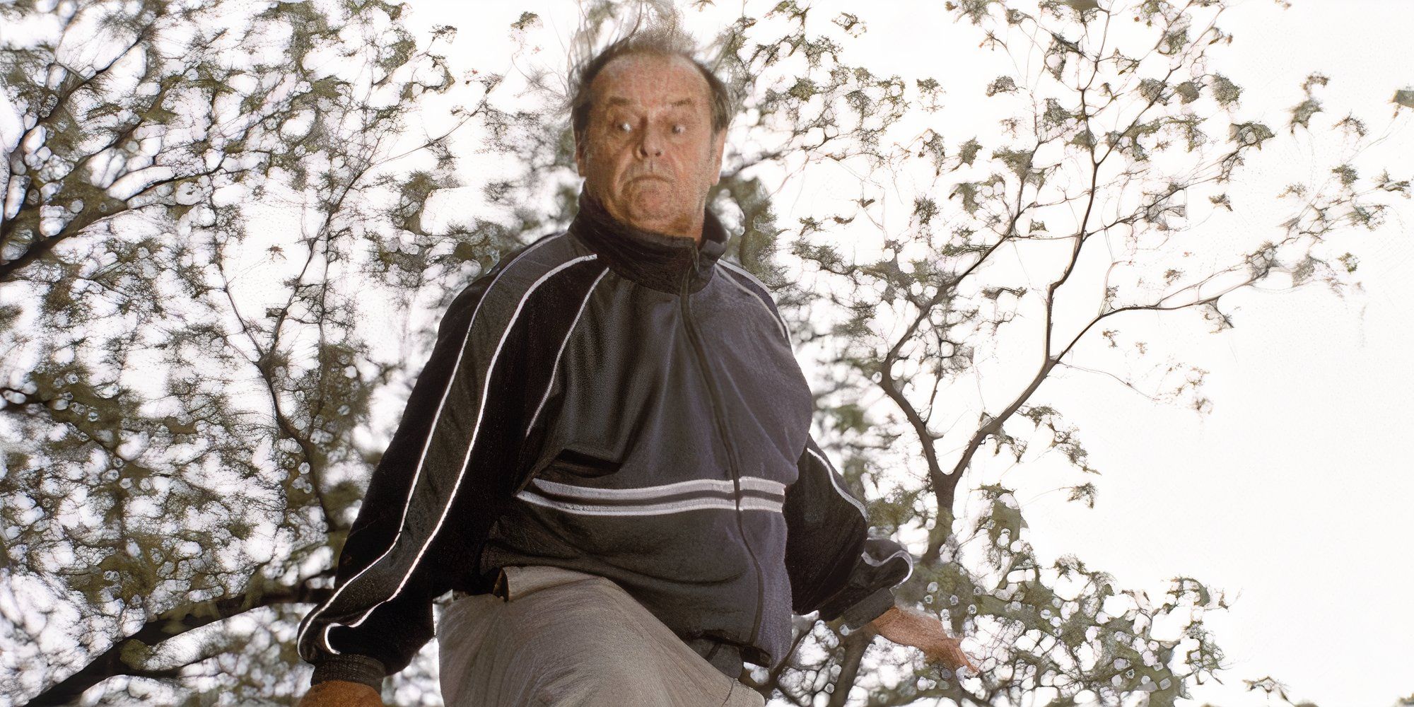 Jack Nicholson in About Schmidt looking scared