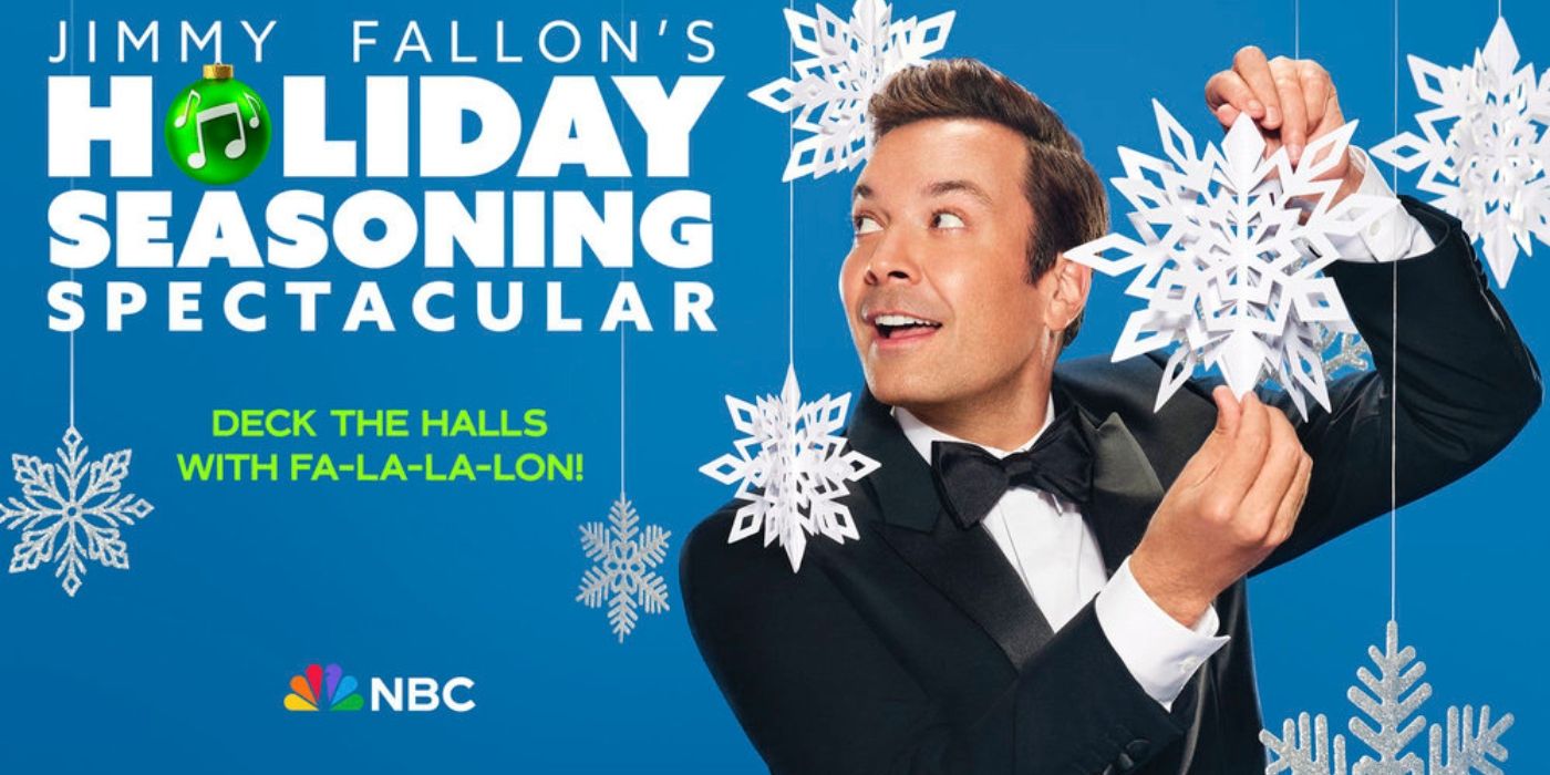 The key art for &lsquo;Jimmy Fallon&rsquo;s Holiday Season Spectacular.'