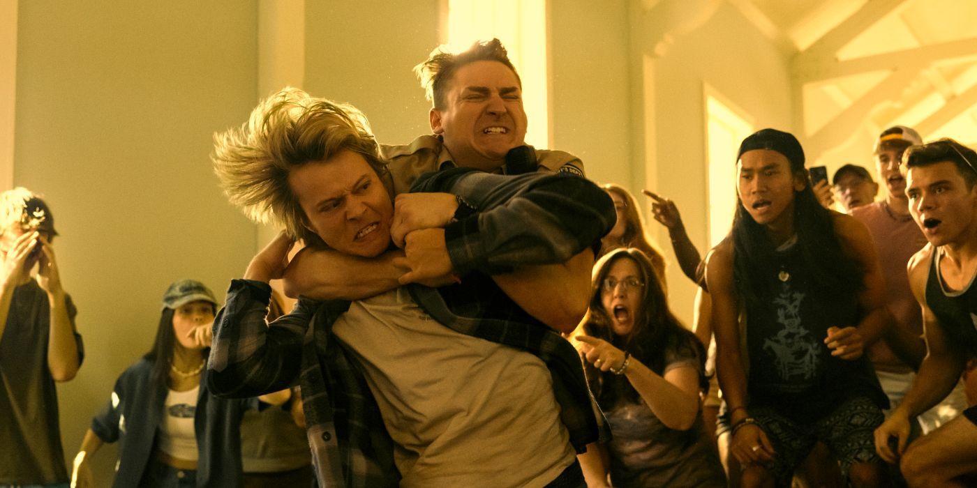 Rudy Pankow as JJ gets into a fight in Outer Banks S4 Part 2.