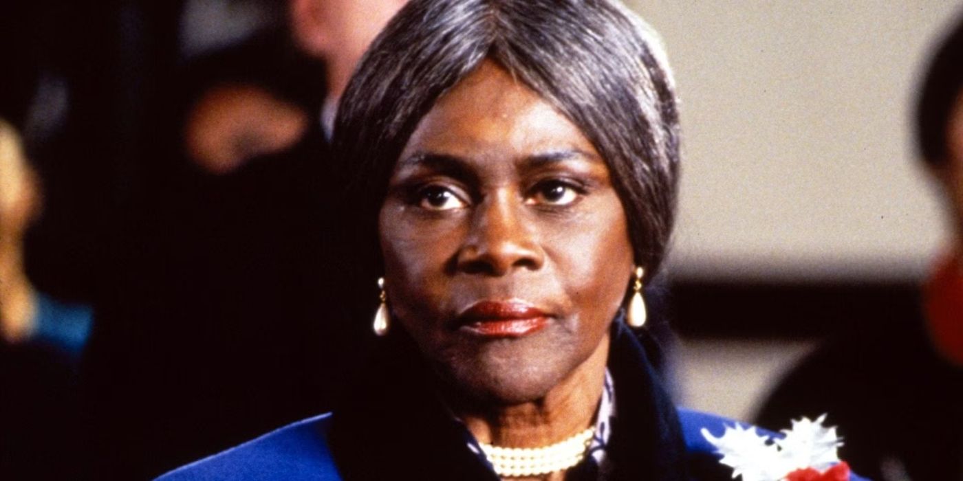 Cicely Tyson looks unamused as Ms. Ebenita Scrooge in Ms. Scrooge.