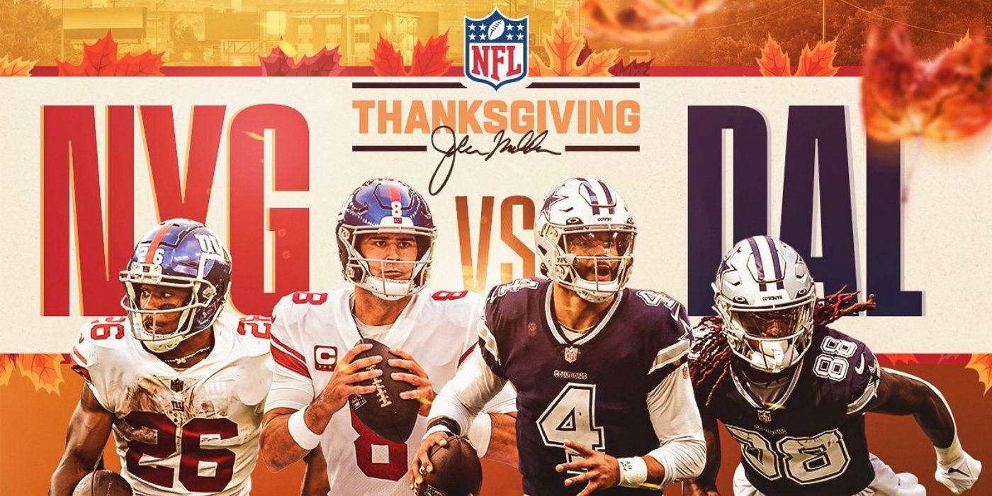 The Dallas Cowboys and New York Giants play on Thanksgiving 2024.