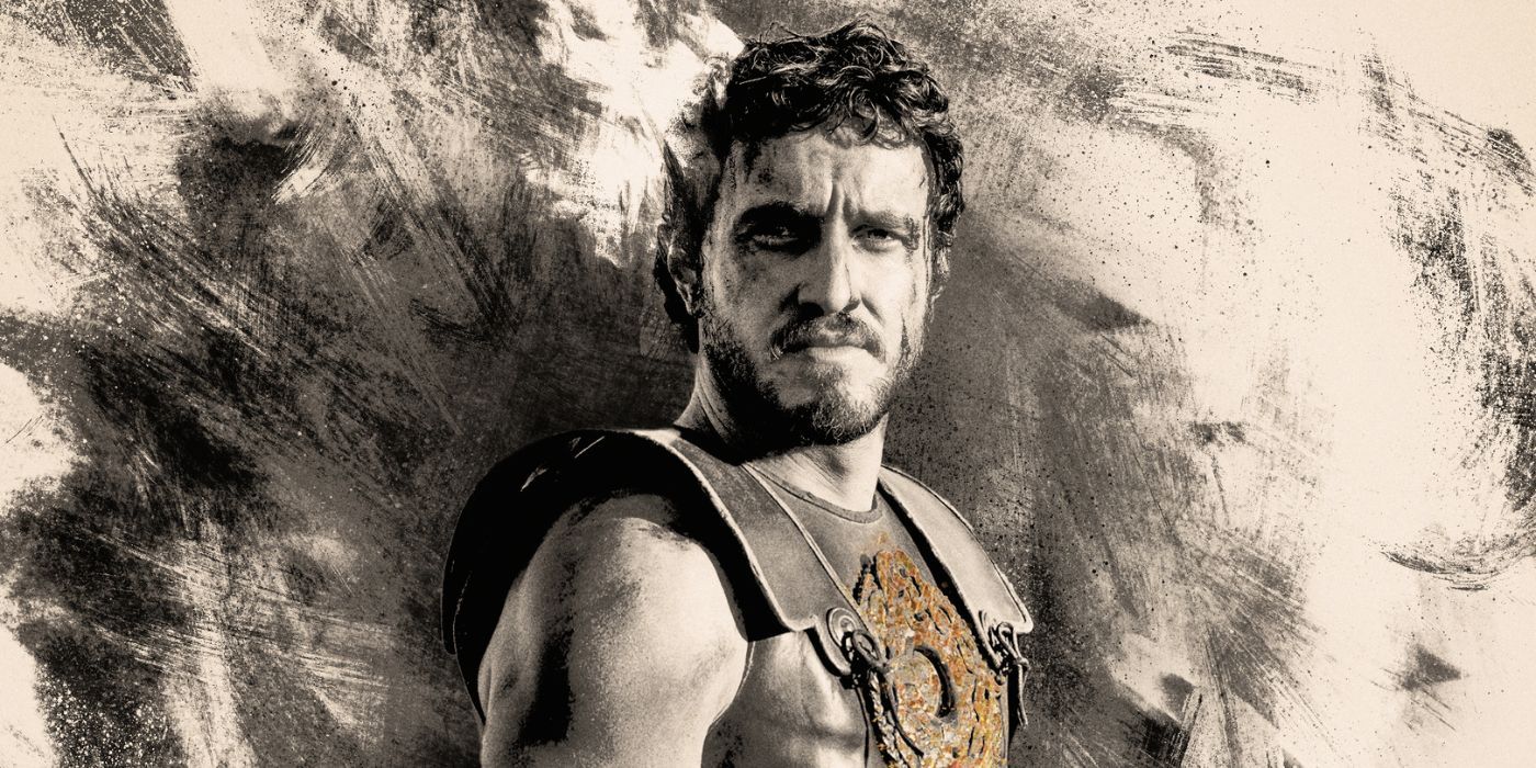 Paul Mescal as Lucius Verus on the poster for Gladiator II.