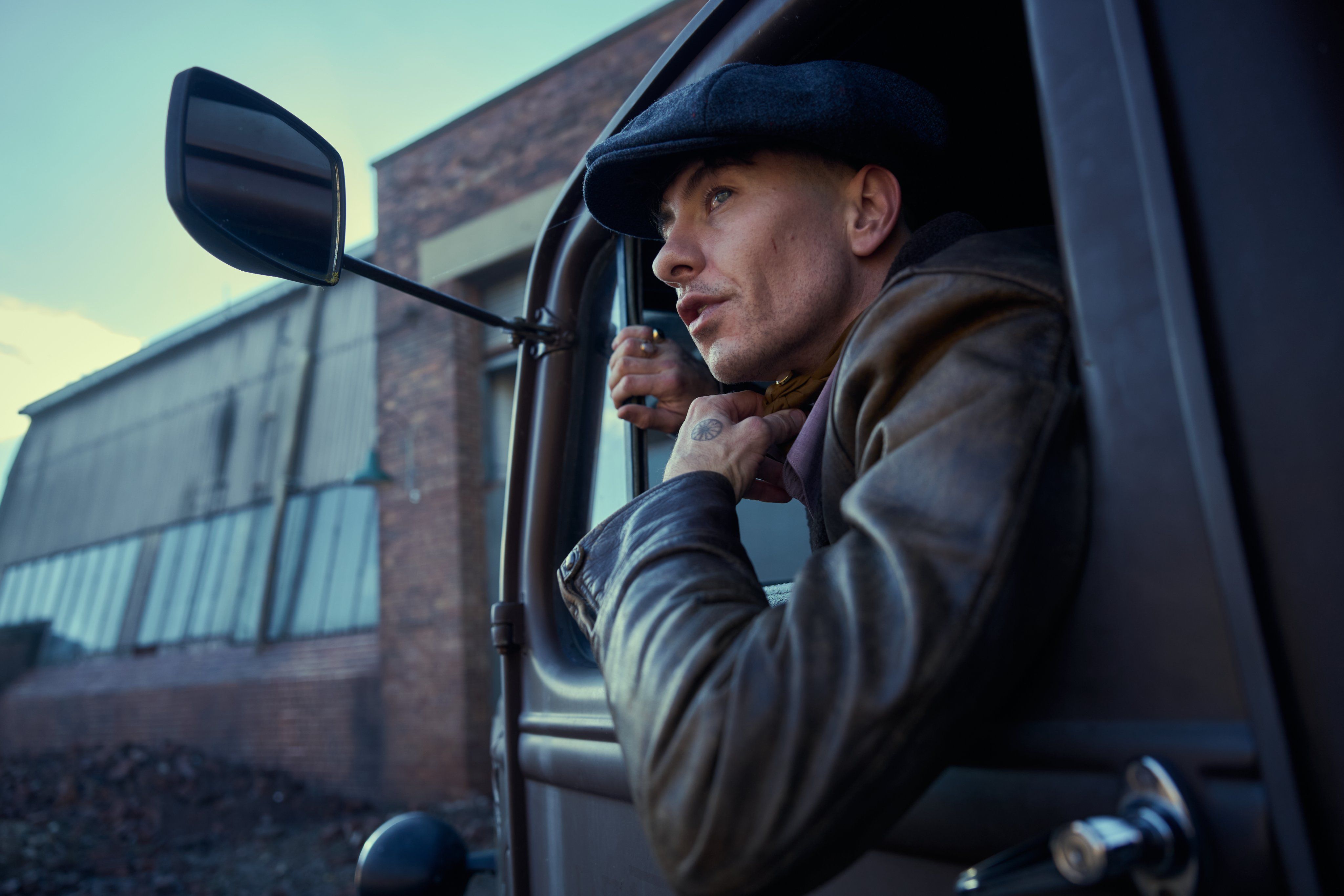 Barry Keoghan on the set of Peaky Blinders movie