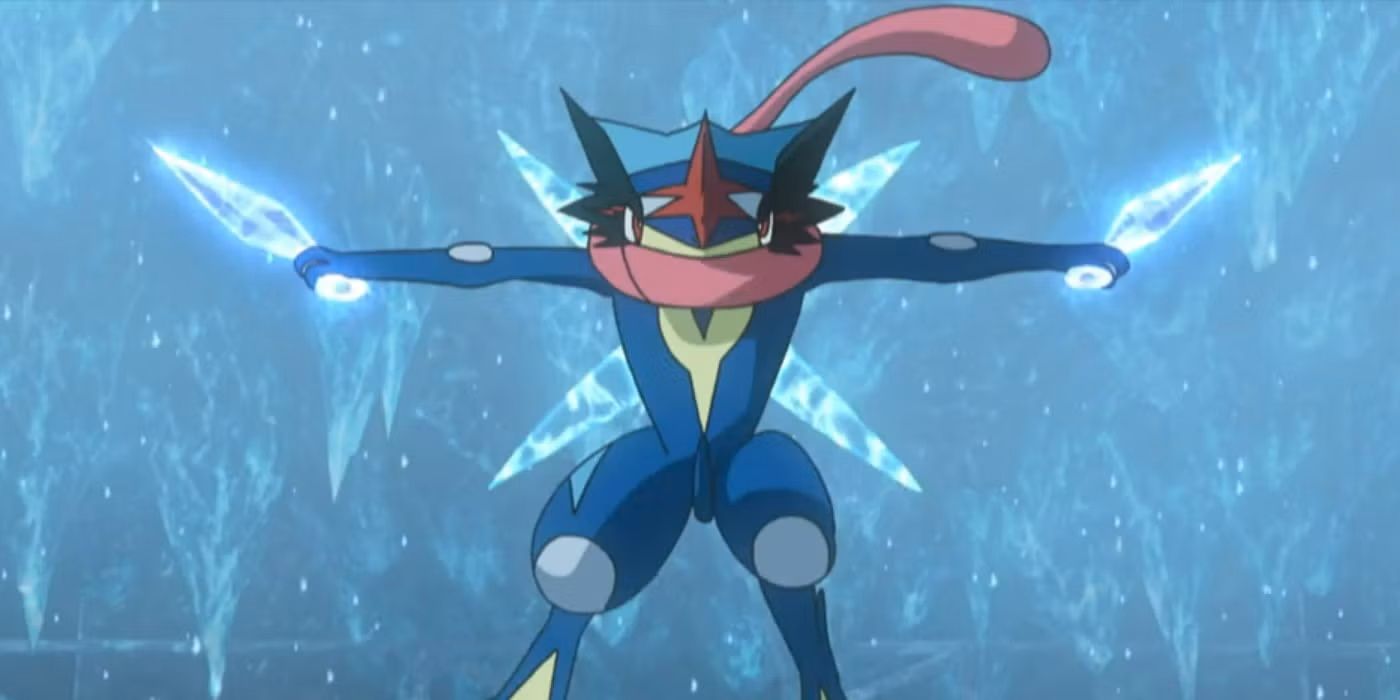 Ash's Greninja in his Ash-Greninja form