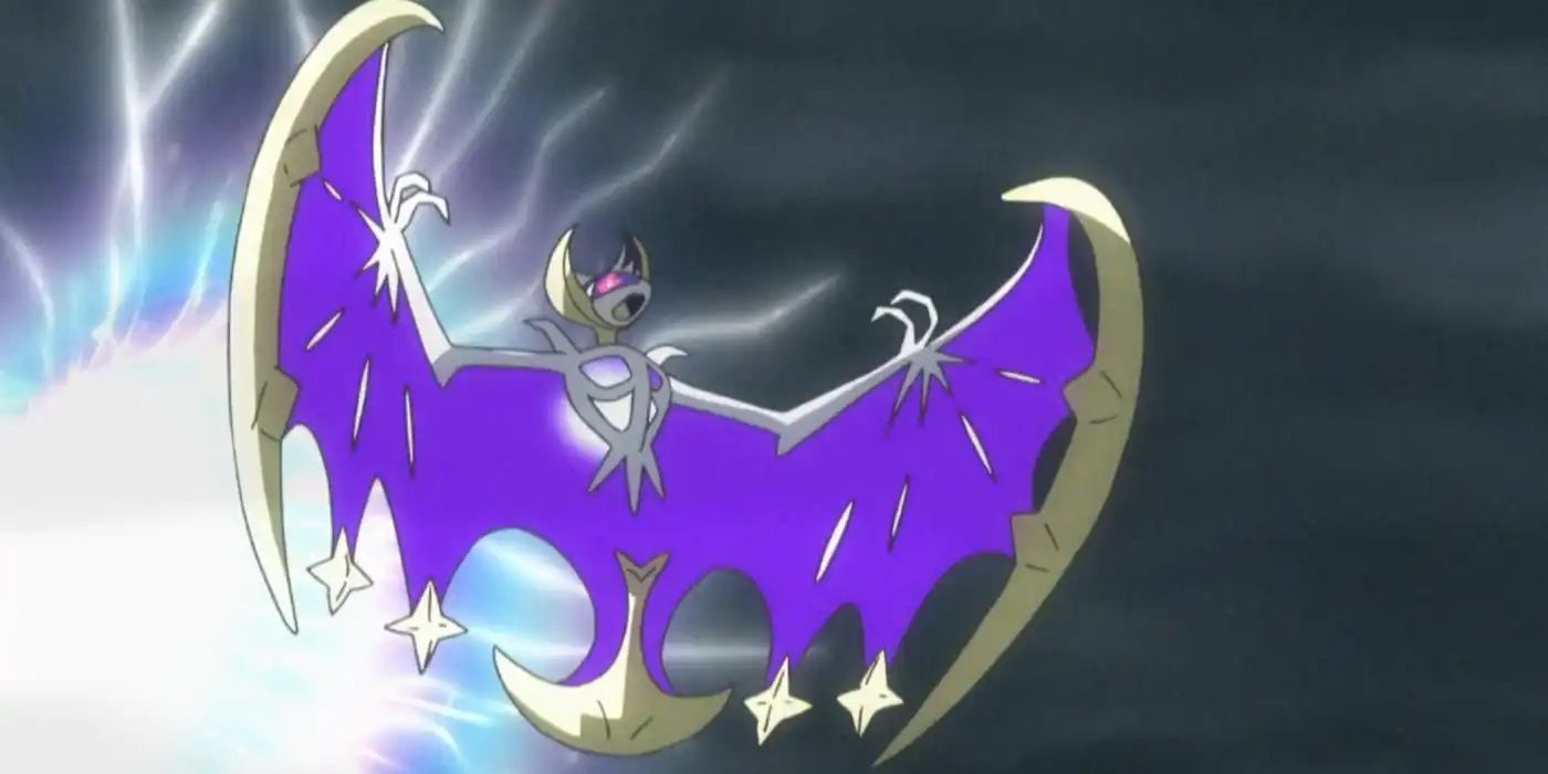 Lunala emerges from a Ultra Wormhole