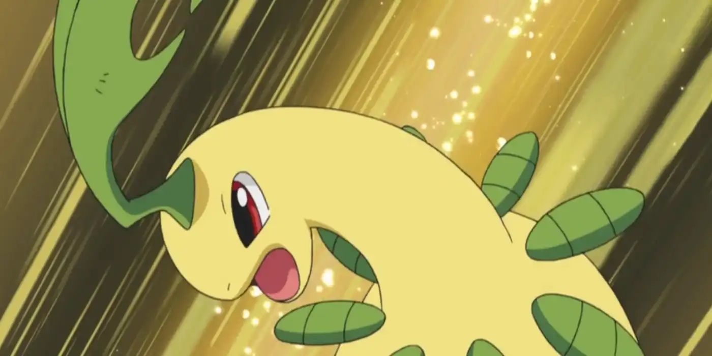 Bayleef preparing to attack
