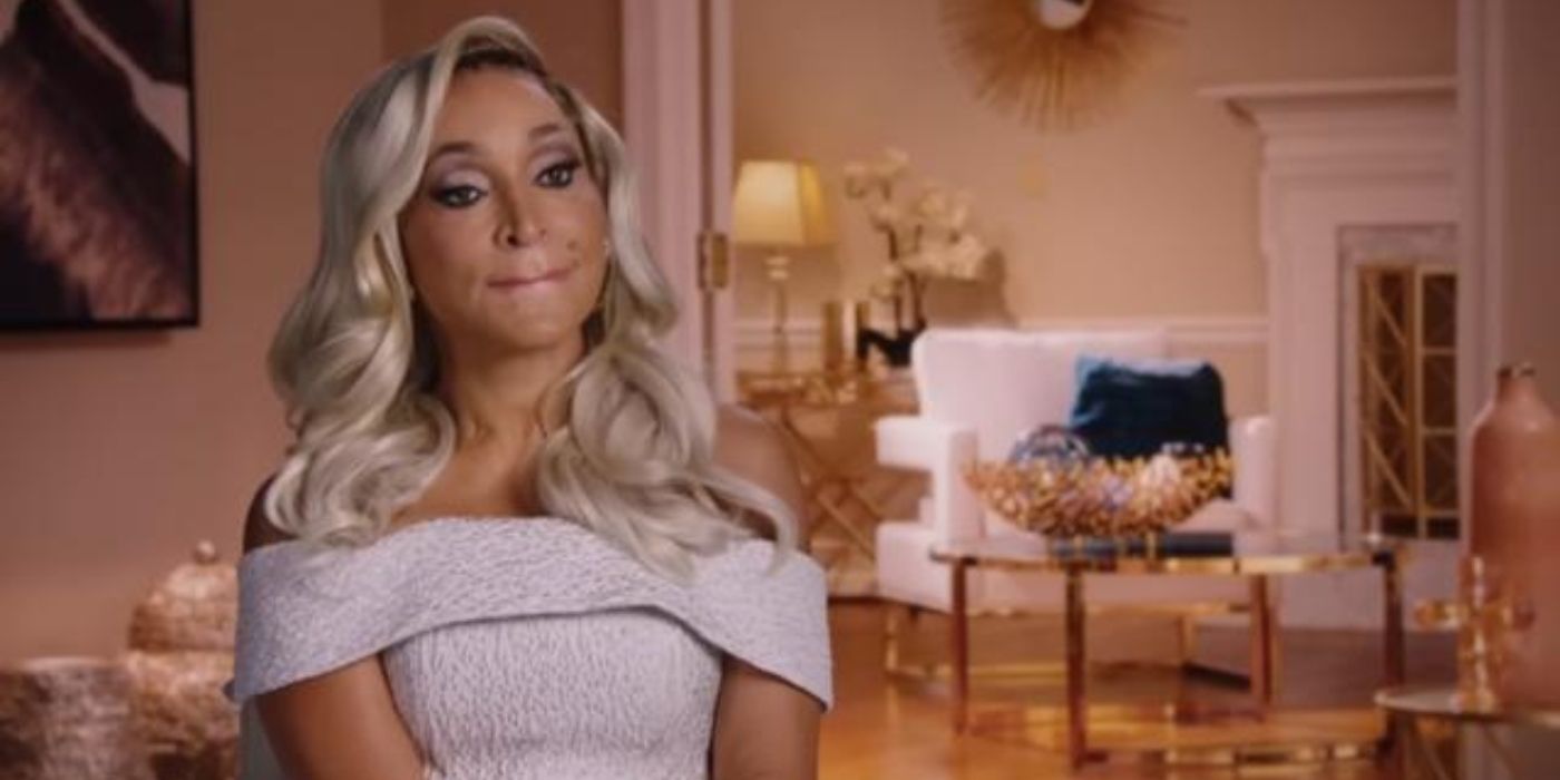 Karen Huger sits for her confessional on 'The Real Housewives of Potomac' Season 9.