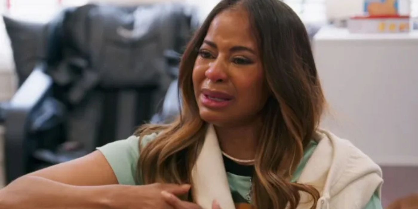 Mary M. Cosby crying as she talks to her son on &lsquo;The Real Housewives of Salt Lake City.'
