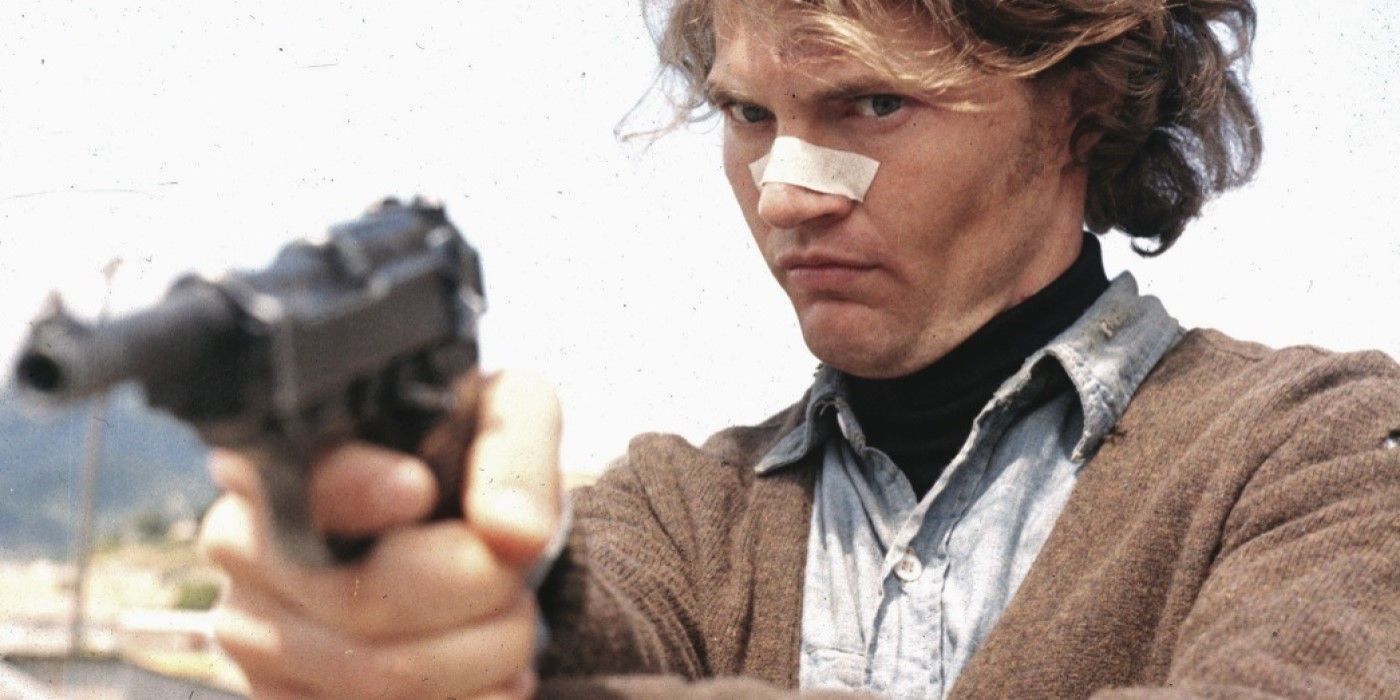 Scorpio (Andy Robinson) takes aim with his gun in &lsquo;Dirty Harry&rsquo;