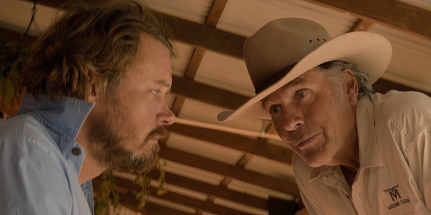 Michael Dorman as Graham Lawson with Robert Taylor as Colin Lawson in &lsquo;Territory&rsquo;