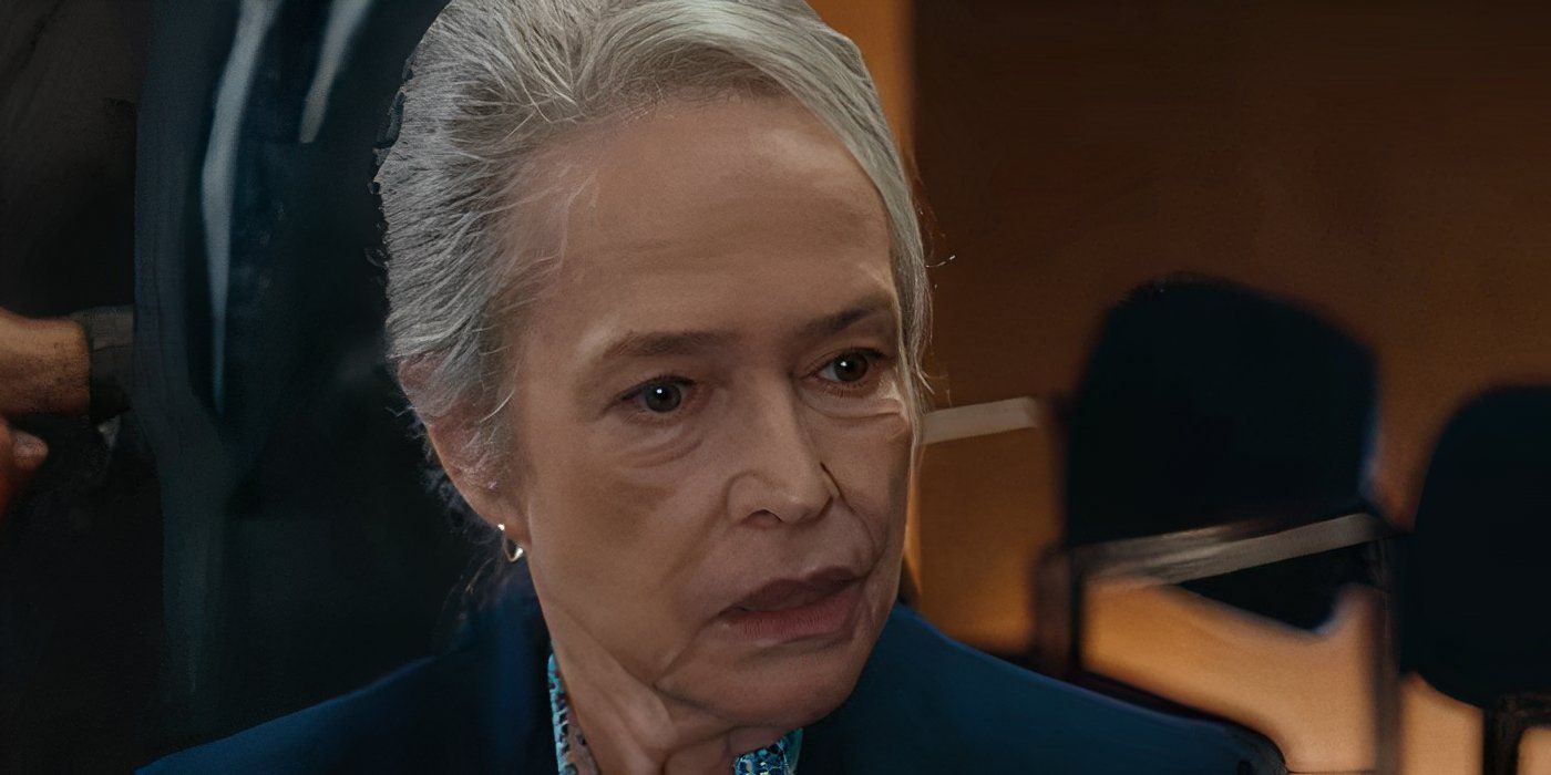 Kathy Bates as Matty looking serious in &lsquo;Matlock&rsquo;