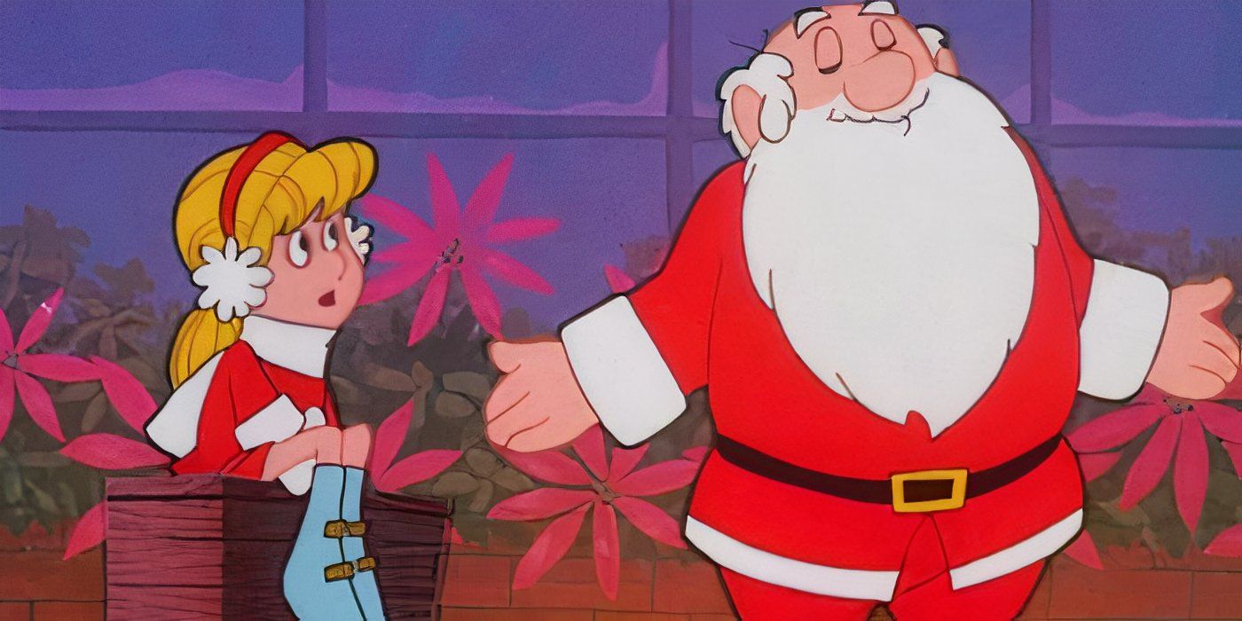 Karen and Santa in &lsquo;Frosty the Snowman&rsquo;